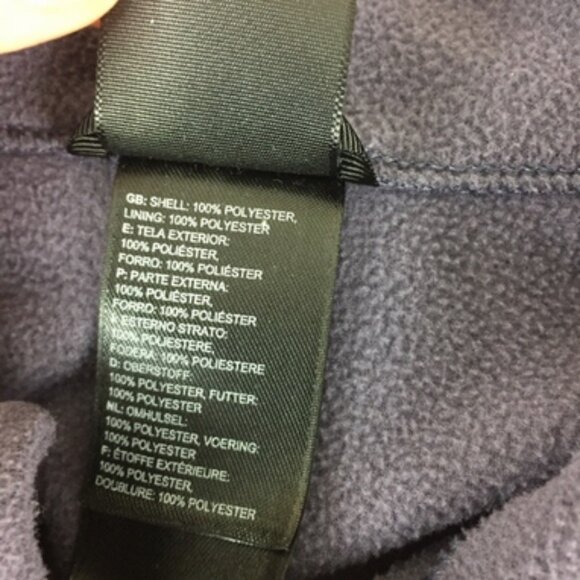 North Face purple gray fleece zip up jacket size medium - Picture 5 of 5